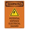Signmission Safety Sign, OSHA WARNING, 10" Height, Potential Exposed, Portrait OS-WS-D-710-V-13448 - alternate 1